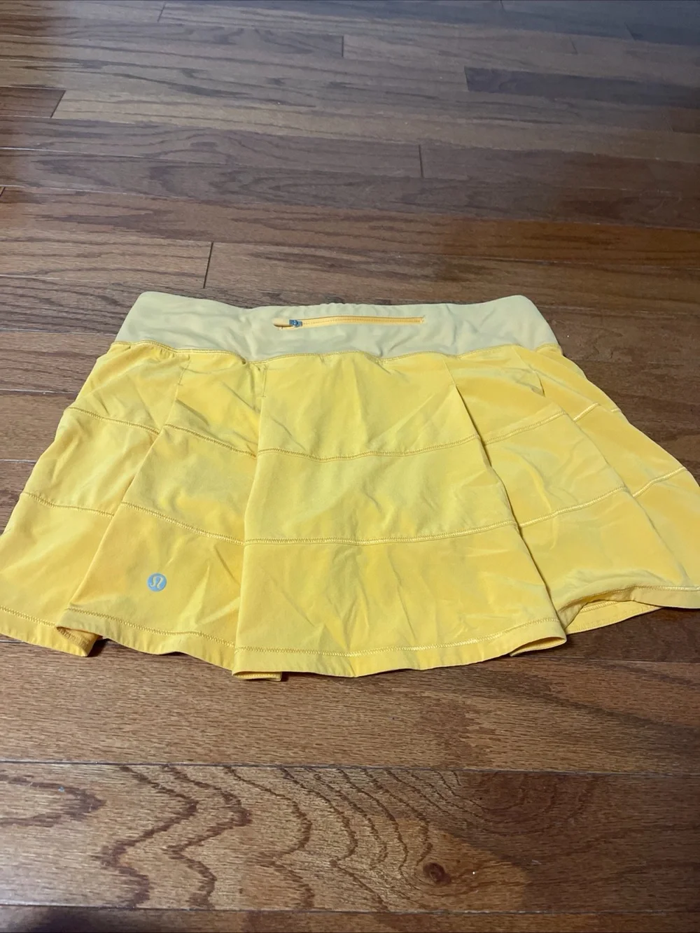 Lululemon Women Pace Rival Mid-Rise Skirt Mango Dream Orange Tennis Golf Skort 8